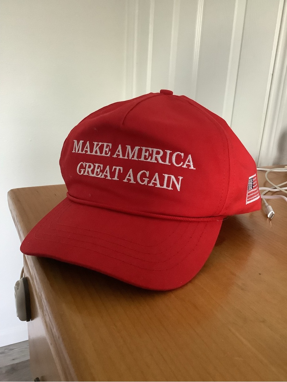 Red 'Make America Great Again' Embroidered Baseball Cap